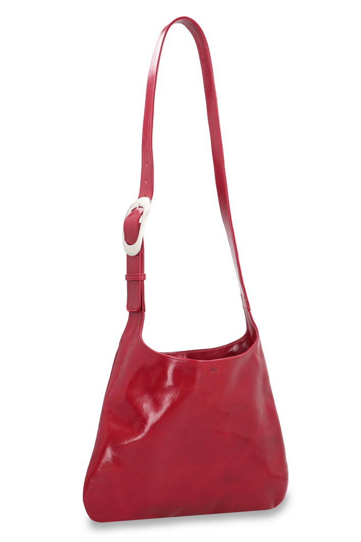 'Flat Bag' ruby red